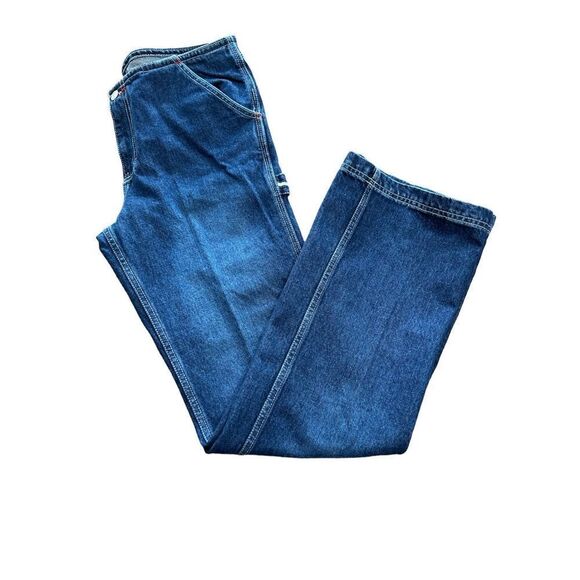 Vintage Tommy Jeans Carpenter Bootcut Dark Sandblast Juniors Size 9 - Picture 4 of 14